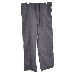 Carhartt Scrub Pants Mens Medium Ripstop Gray Nurse 8‎ Pocket Cargo Logo Adult